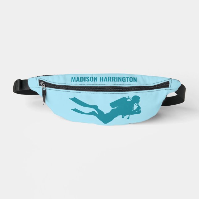 Custom Name Scuba Diver Bum Bags (Front)