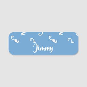 Custom name seahorses on tag