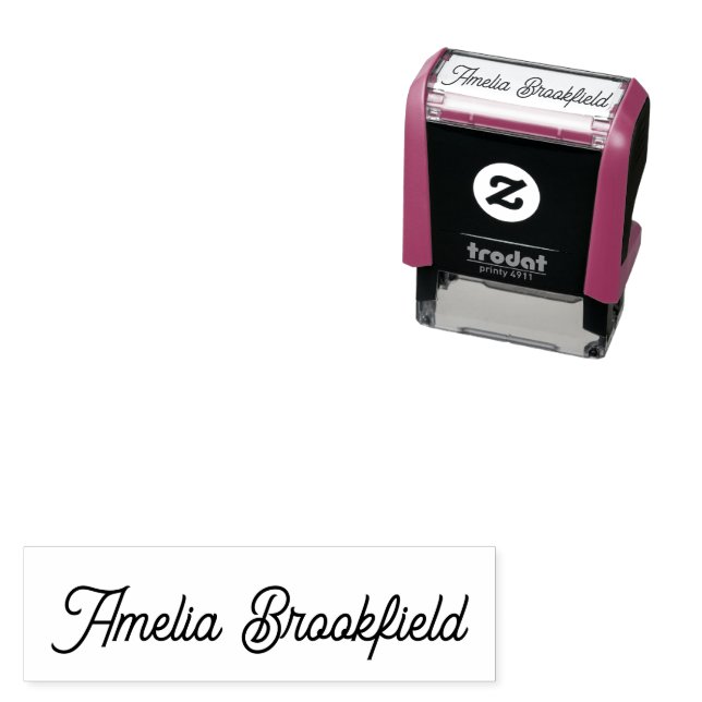 Custom Name Signature Business Owner  Self-inking Stamp (In Situ)