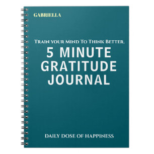 Custom Name Simple Stylish Daily Gratitude Journal