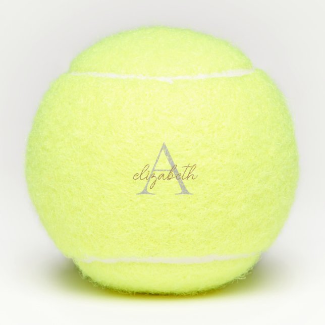Custom Name Simple  Tennis Balls (Front)