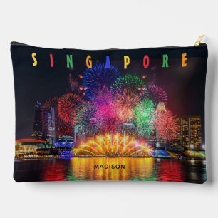 Custom Name Singapore Fireworks Accessory Pouch