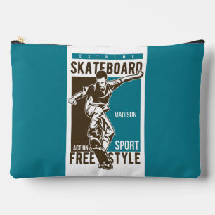 Custom name Skateboarding Accessory Pouch