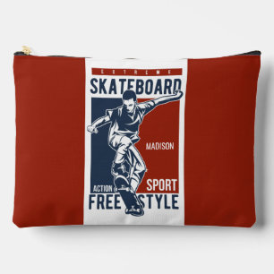 Custom name Skateboarding Accessory Pouch