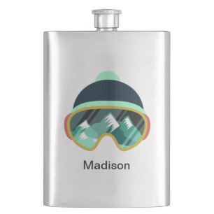 Custom name Ski Mask flask
