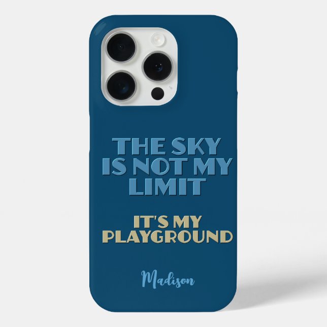 Custom Name Sky Quote Case-Mate iPhone Case (Back)