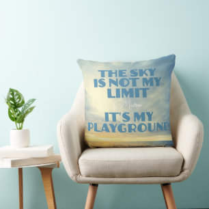 Custom Name Sky Quote Cushion