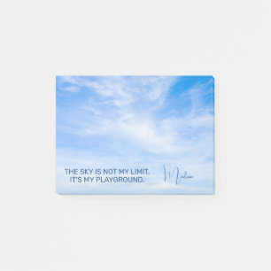 Custom Name Sky Quote Post-it Notes