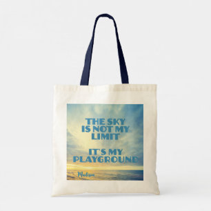 Custom Name Sky Quote Tote Bag