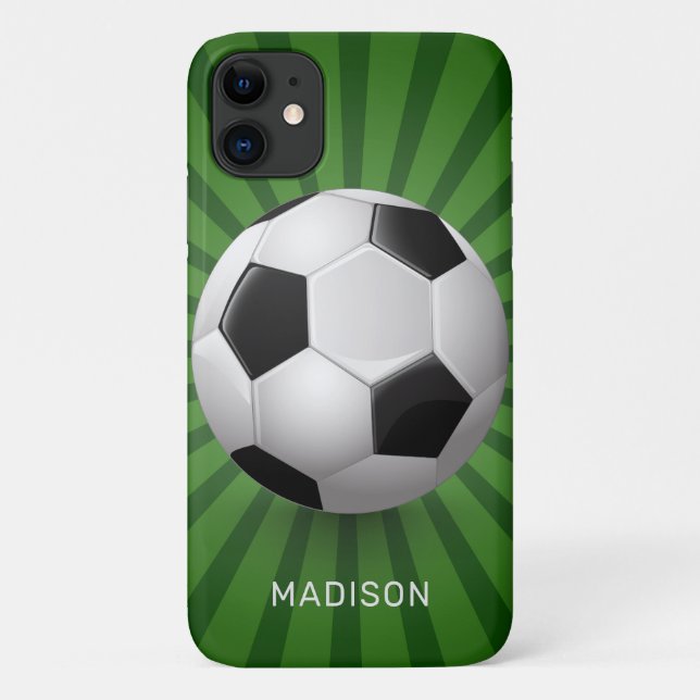 Custom name Soccer Ball phone cases (Back)