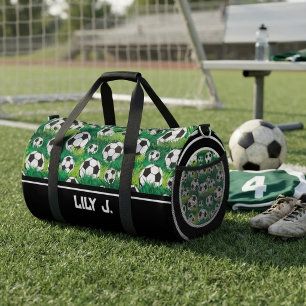 Custom Name Soccer Duffle Bag