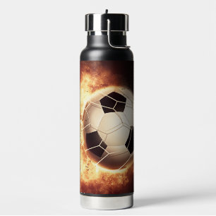 Custom Name Soccer Goal Water Bottle
