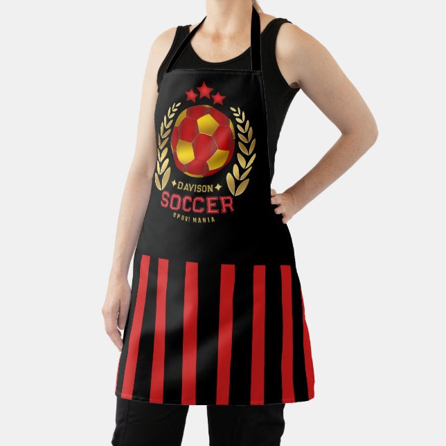 Custom Name Soccer Logo Apron (Insitu)