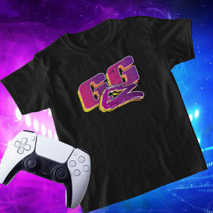 Custom Name Social on Back Streamer Gamer  T-Shirt