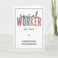 Custom Name Social Worker graduation