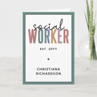 Custom Name Social Worker graduation