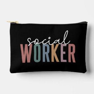 Custom Name Social Worker graduation Gifts Accessory Pouch