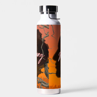 ​Custom Name Soulful Memories Graphic Stainless St Water Bottle