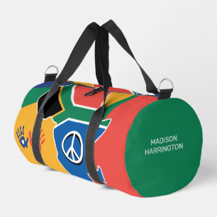 Custom Name South Africa Duffle Bag