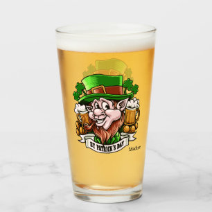 Custom name St. Patrick’s Day pint glass