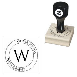 Custom Name Stamp Seal   Personalised Logo Rubber