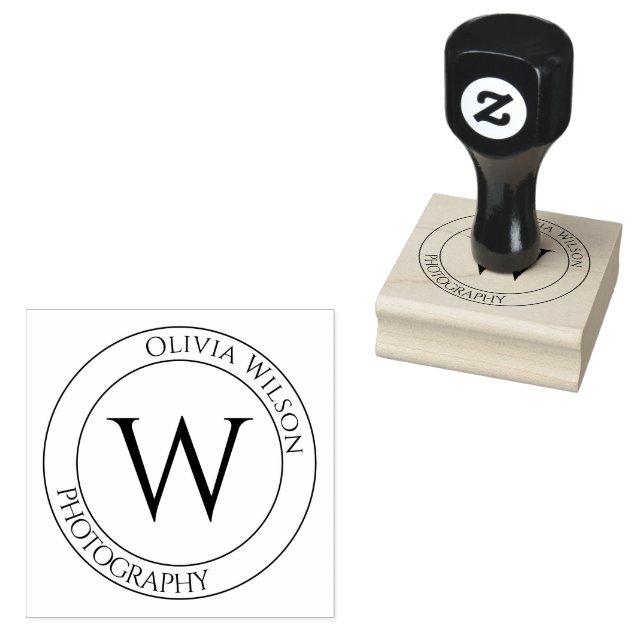 Custom Name Stamp Seal | Personalised Logo Rubber (Stamped)