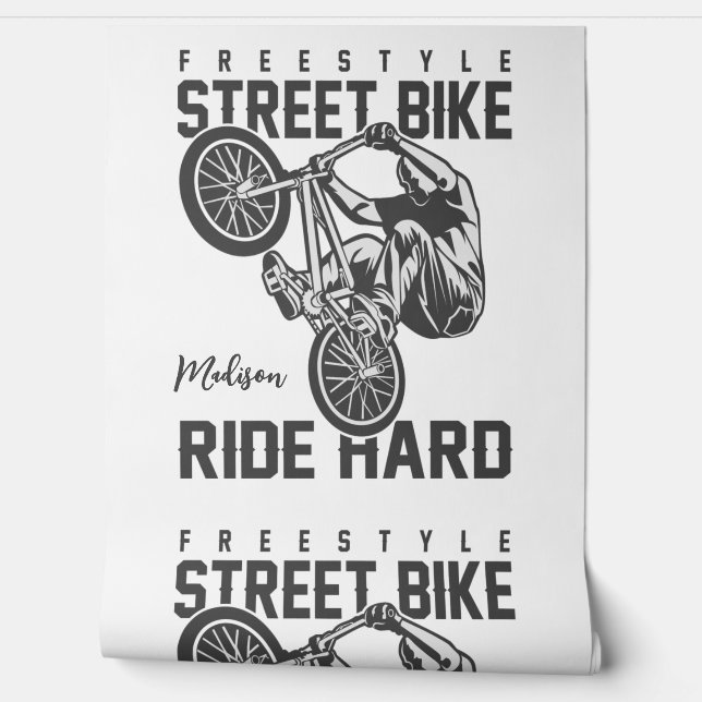 Custom name Street Bike Wallpaper (Unrolling)