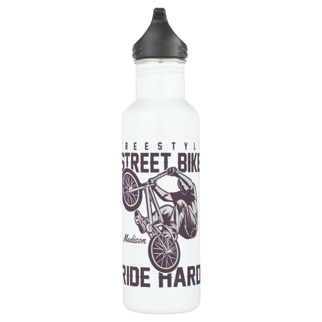 Custom name Street Bike water bottle (Right)