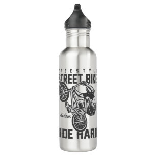 Custom name Street Bike water bottle
