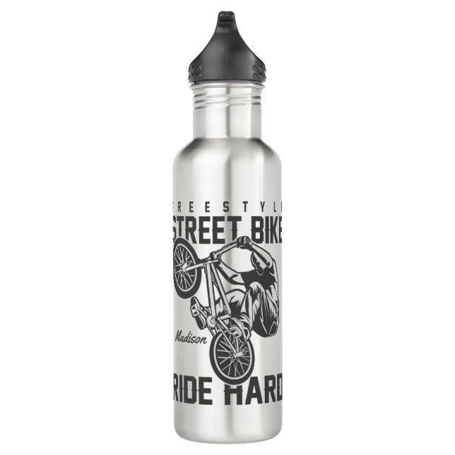 Custom name Street Bike water bottle (Right)