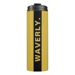 Custom Name Stylish Metallic Gold Thermal Tumbler
