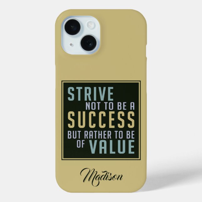 Custom name Success & Value motivational cases (Back)