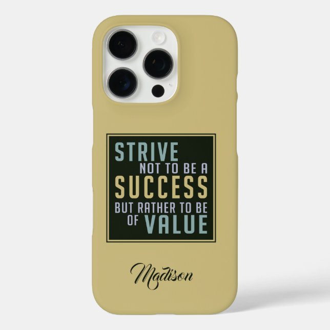Custom name Success & Value motivational cases (Back)