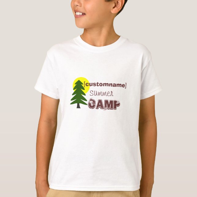 Custom name Summer Camp T-Shirt (Front)