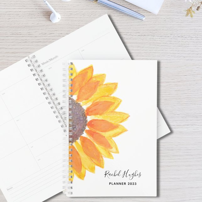 Custom Name Sunflower 2023  Planner (Creator Uploaded)