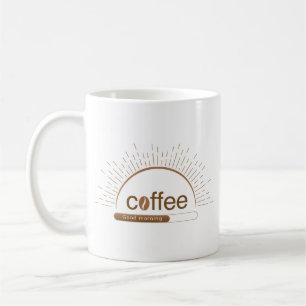 Custom Name Sunrise Design Good Morning Coffee Mug