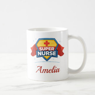 Custom Name Super Nurse Coffee Mug Gift