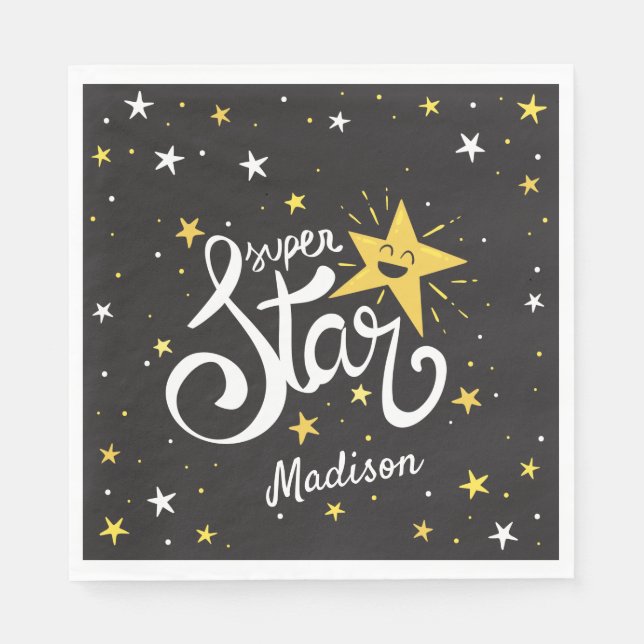 Custom name Superstar Napkin (Front)