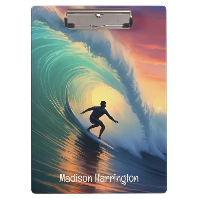 Custom Name Surfer Clipboard (Front)