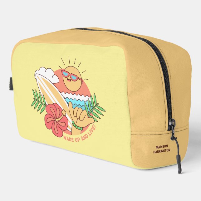 Custom Name Surfer Dopp Kit (Right Corner)