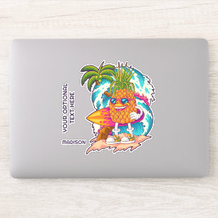 Custom Name Surfing Pineapple