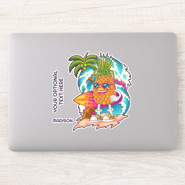 Custom Name Surfing Pineapple (Computer)