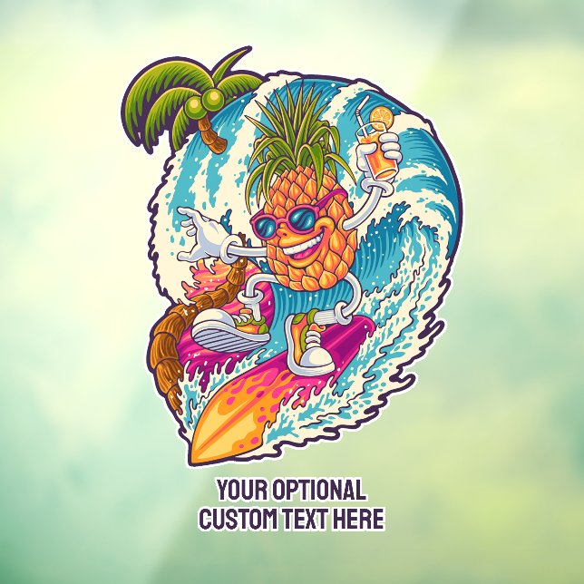 Custom Name Surfing Pineapple (Sheet 3)