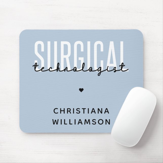Custom Name Surgical Technologist Med Surg Tech  Mouse Pad (With Mouse)