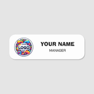 Custom Name Tag with Logo | Professional Business