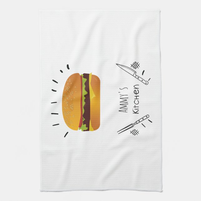 Custom Name- Tea Towel (Vertical)