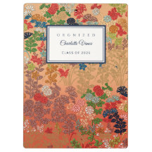 Custom Name Teacher Nurse Vintage Japanese Floral
