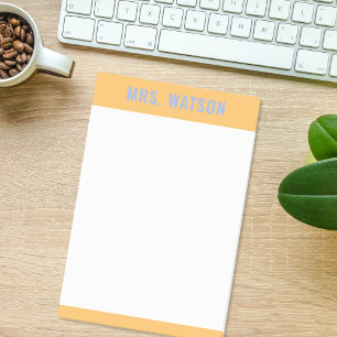 Custom Name Teacher Stationery Appreciation Gift Post-it Notes