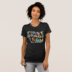Custom Name Teacher/Student First Grade Team Shirt