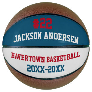 Custom Name Team and Number   Basketball